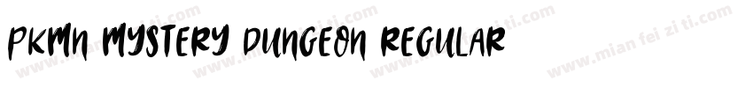 PKMN Mystery Dungeon Regular字体转换